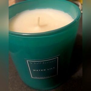 K Hall Designs Water Lily Candle Made In The USA No Box New Hard To Find